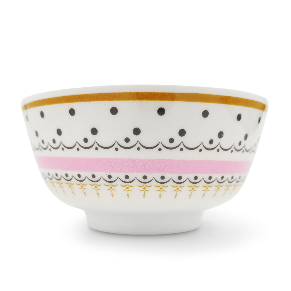 SUPERWARE | Pure Melamine | Bowl Set - Diamond 4" | 6 Nos.| Stain Free, Glazed Finish