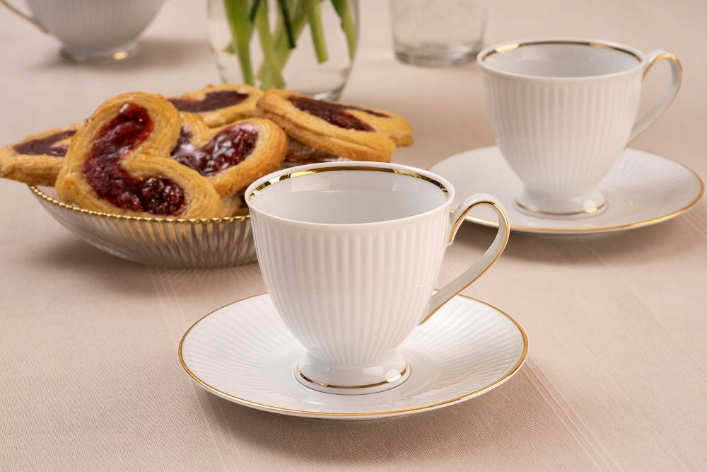 CMIELOW | Poland | Since 1790 | Traditional and Noble Porcelain | Coffee Set - Dalia | Set of 6