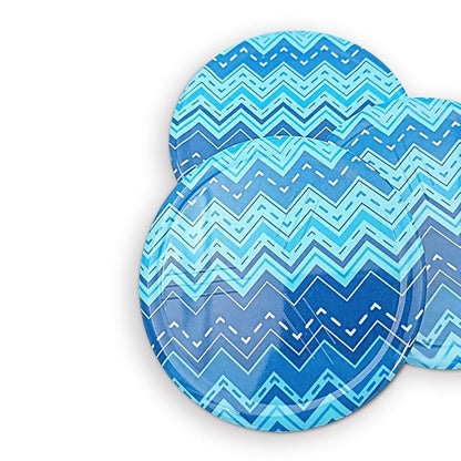 SUPERWARE | Pure Melamine | Coasters - Blue Zak | Set Of 8 Pcs | Stain Free, Glazed Finish