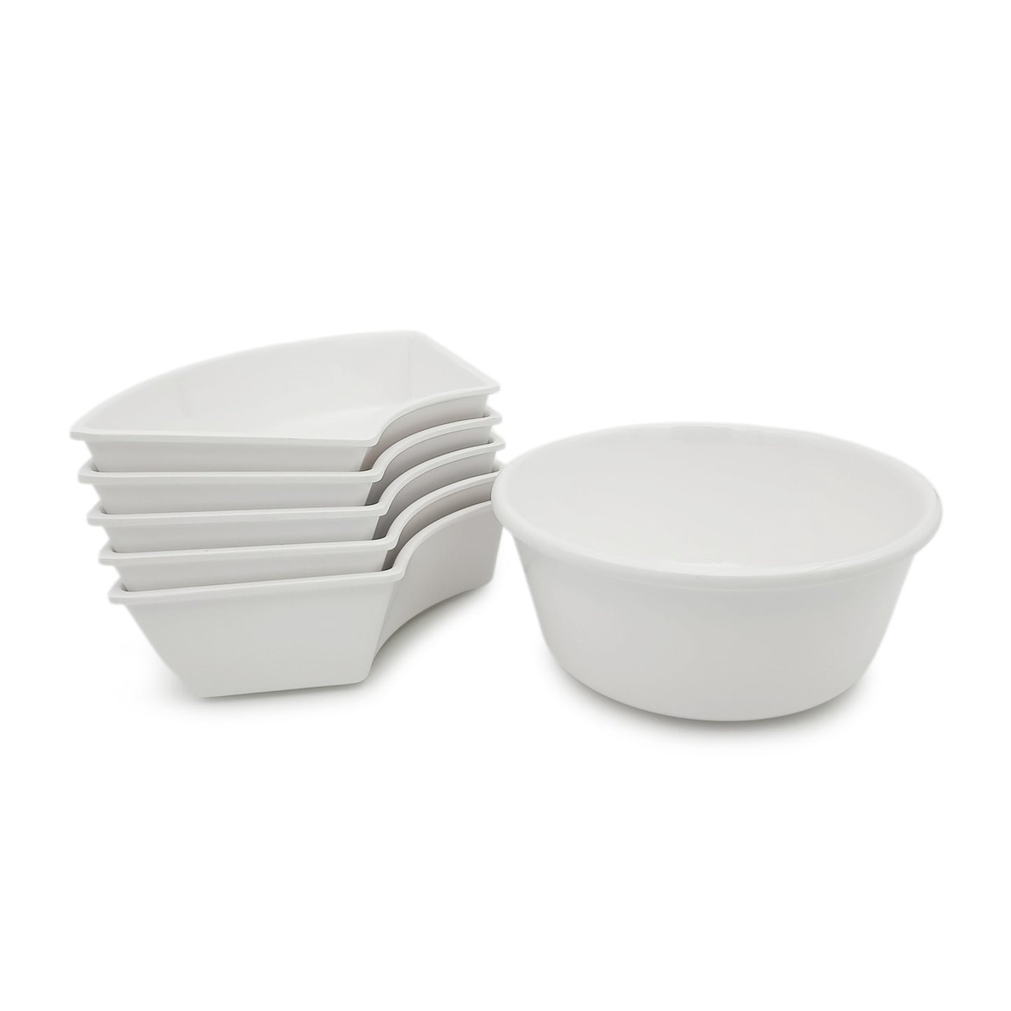 EKTRA | Premium Melamine | Rotating Platter – Nakashi | Set of 10 Pcs. | Durable, Fade Proof