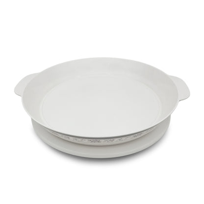 EKTRA | Premium Melamine | Rotating Platter – Little Bauquet | Set of 10 Pcs.| Durable, Fade Proof