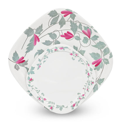 EKTRA | Premium Melamine | Dinner Set – Ashley (Set of 16 Pcs.) | Durable, Fade proof