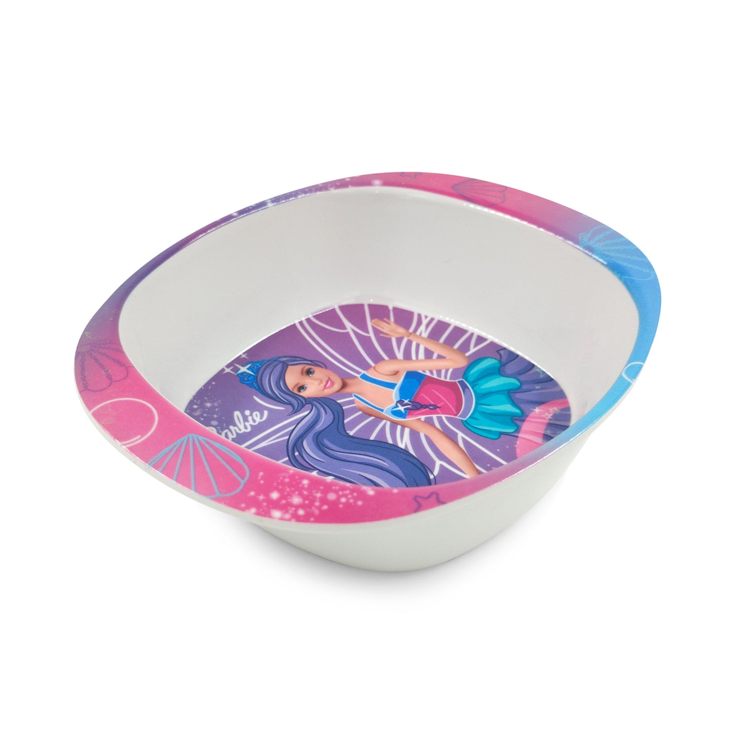 SUPERWARE | Pure Melamine | Kid Set - BARBIE ANGLE | 3 Pcs.| Stain Free, Glazed Finish