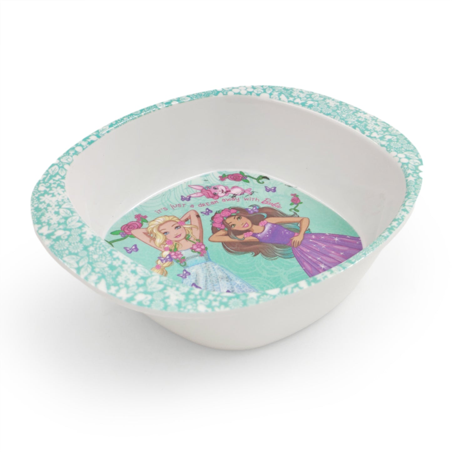 SUPERWARE | Pure Melamine | Kid Set - BARBIE BUTTERFLY | 3 Pcs.| Stain Free, Glazed Finish