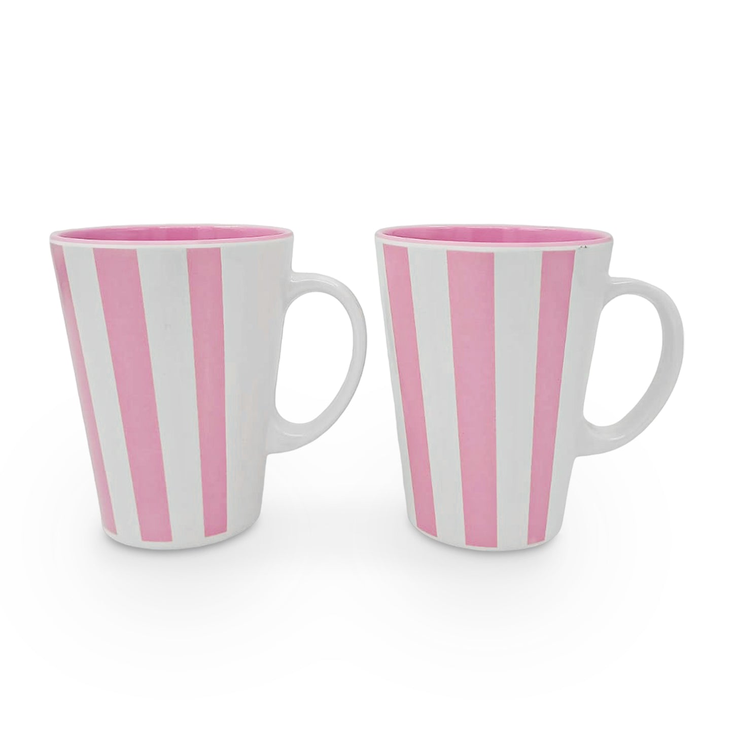 SUPERWARE | Pure melamine | Coffee Mug - VERTILINE  BEAUTI PINK 3.5" | Set of 2 | Stain Free, Glazed Finish