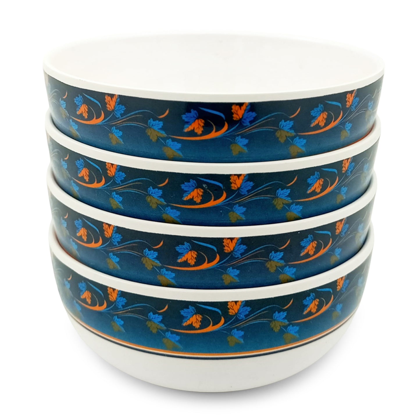 EKTRA | Premium Melamine | Dinner Set – Blue Moon (Set of 12 Pcs.) | Durable, Fade Proof