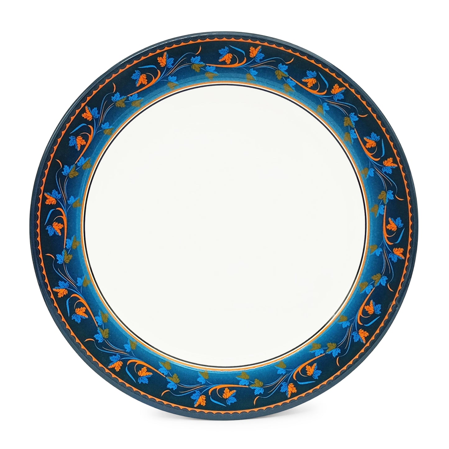 EKTRA | Premium Melamine | Dinner Set – Blue Moon (Set of 12 Pcs.) | Durable, Fade Proof