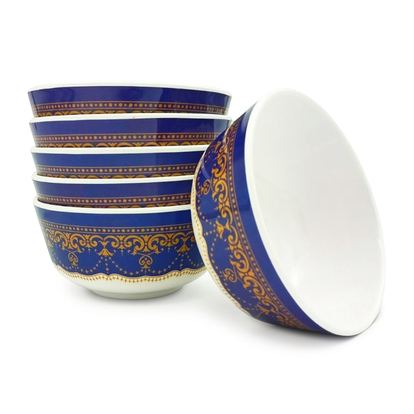 SUPERWARE | Pure Melamine | Katori Set - Blue Prema (3.5") | 6 Nos.| Stain Free, Glazed Finish