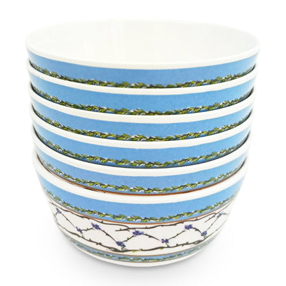 SUPERWARE | Pure Melamine | Bowl Set - Royale 4" | 6 Nos. | Stain Free, Glazed Finish