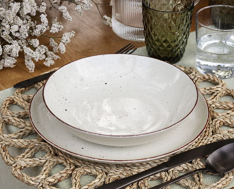 CHODZIEZ | Poland | Since 1852 | Elegant, Classic Design Porcelain | Deep Plate - City CT02 | 2 Nos.