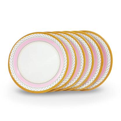 SUPERWARE | Pure Melamine | Dinner Plate Set – Diamond (10.75”) | 6 Nos. | Stain Free, Glazed Finish