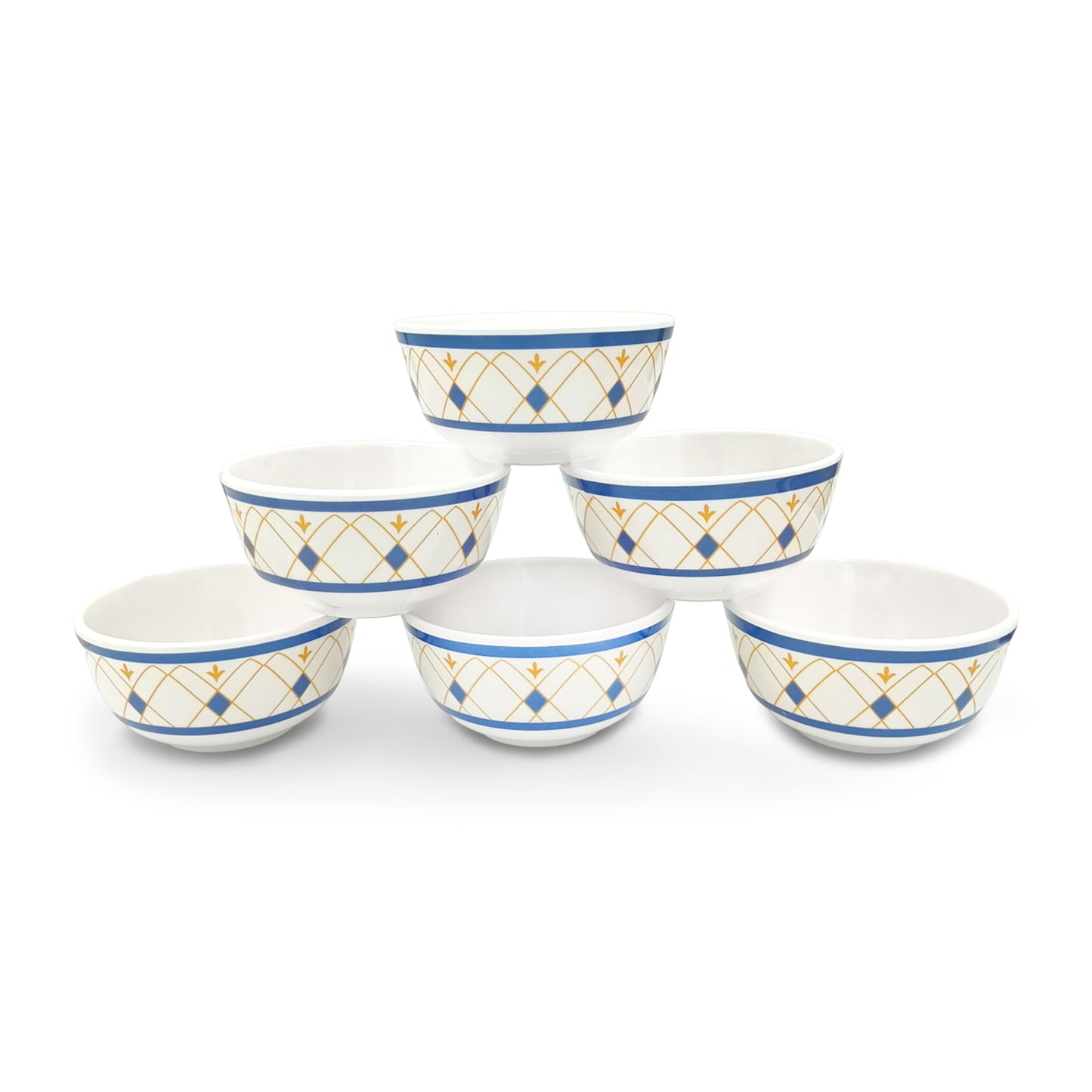 SUPERWARE | Pure Melamine | Katori Set - Elegance (3.5") | 6 Nos. | Stain Free, Glazed Finish