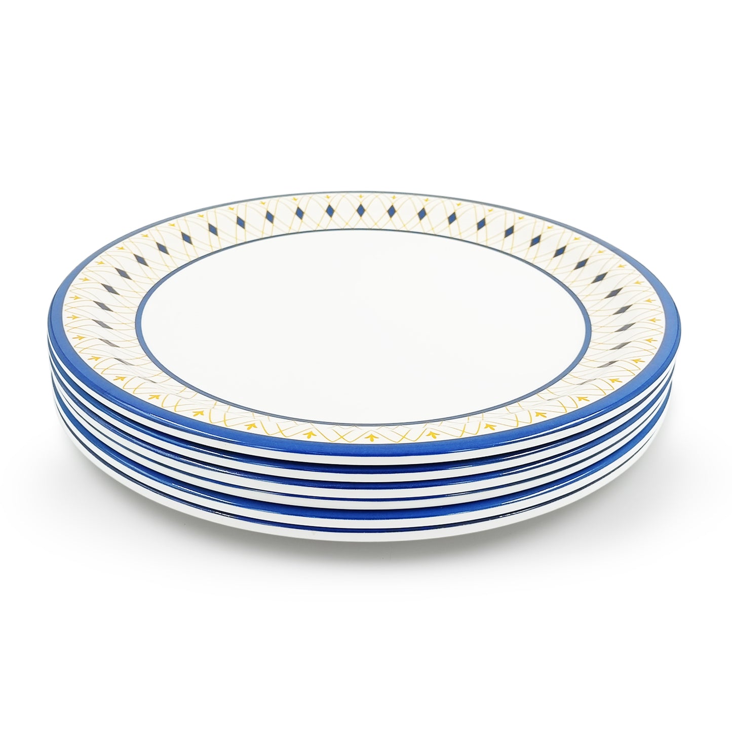 SUPERWARE | Pure Melamine | Small Plate Set - Elegance (7.5") | 6 Nos. | Stain Free, Glazed Finish