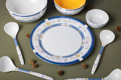 EKTRA | Premium Melamine | Dinner Set - Emperor (Set of 20 Pcs.) | Durable, Fade proof