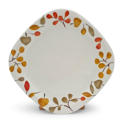 EKTRA | Premium Melamine | Dinner Set - Fall Street (Set of 16 Pcs.) | Durable, Fade Proof