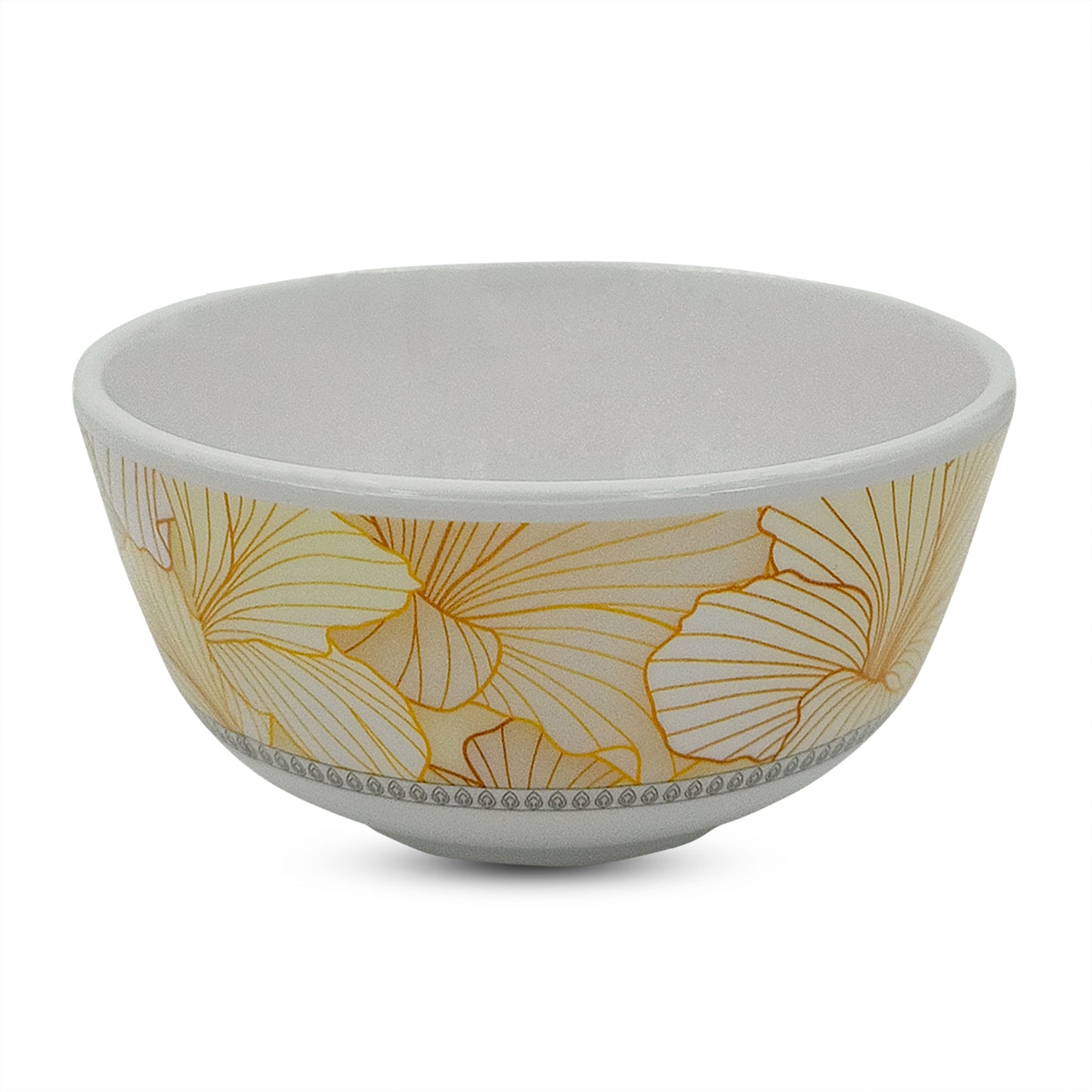 SUPERWARE | Pure Melamine | Bowl Set - Flore 4" | 6 Nos. | Stain Free, Glazed Finish