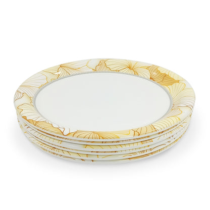 SUPERWARE | Pure Melamine | Buffet Plate Set – Flore (12.5”) | 6 Nos. | Stain Free, Glazed Finish