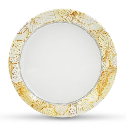 SUPERWARE | Pure Melamine | Buffet Plate Set – Flore (12.5”) | 6 Nos. | Stain Free, Glazed Finish