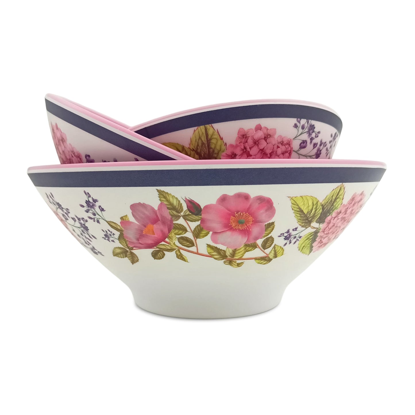 EKTRA | Premium Melamine | Serving Bowl Set – Garden Grove (3 Pcs.) | Durable, Fade proof