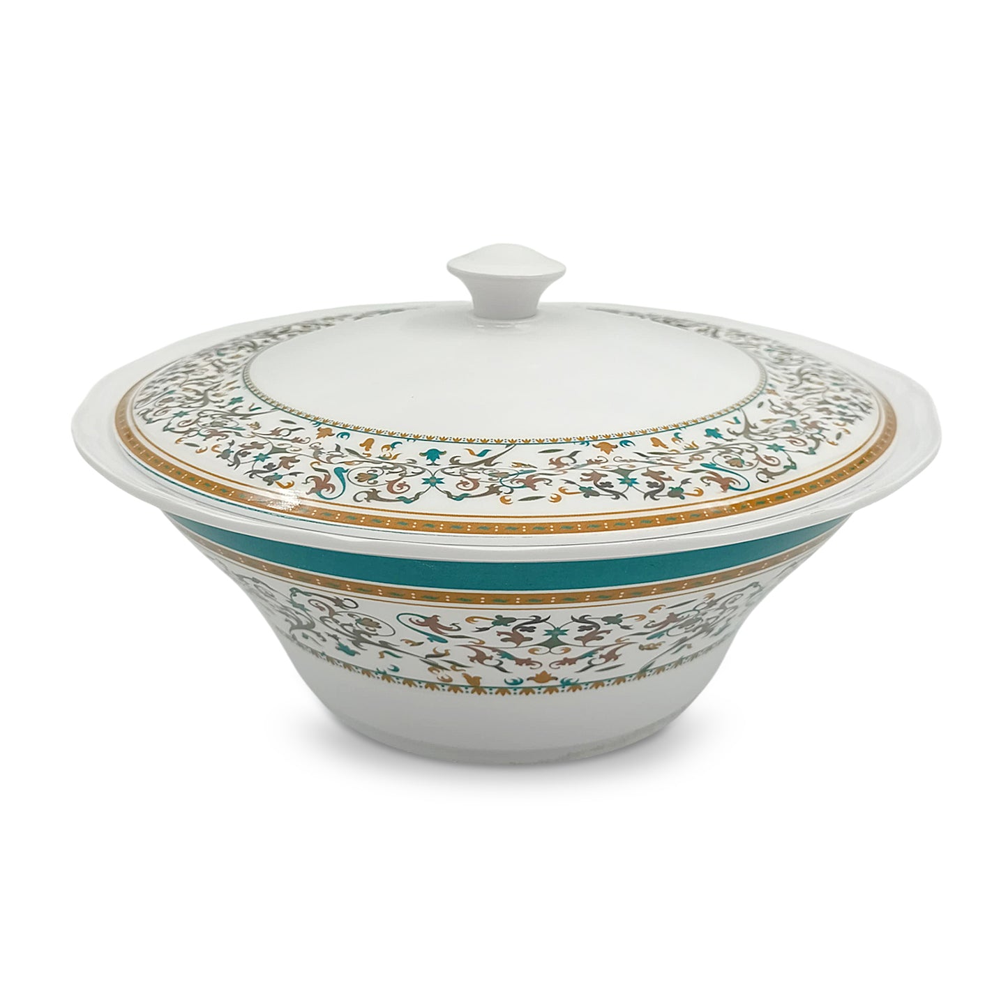 SUPERWARE | Pure Melamine | Dinner Set - GARDENIA AZURE | Set Of 38 Pcs. | Stain Free, Glazed Finish