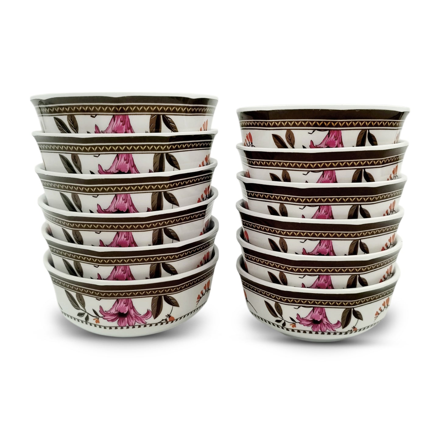 SUPERWARE | Pure Melamine | Dinner Set - GARDENIA BLOOM | Set Of 38 Pcs. | Stain Free, Glazed Finish