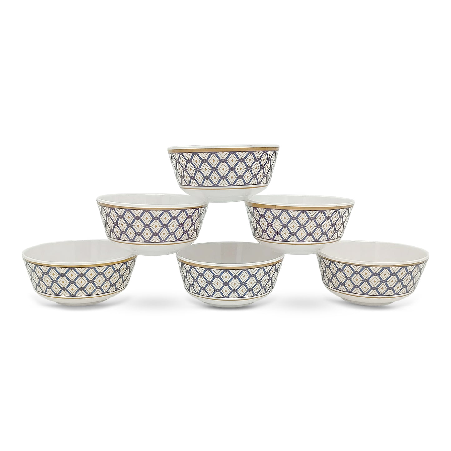 SUPERWARE | Pure Melamine | Bowl Set - Gorgeous 4" | 6 Nos. | Stain Free, Glazed Finish