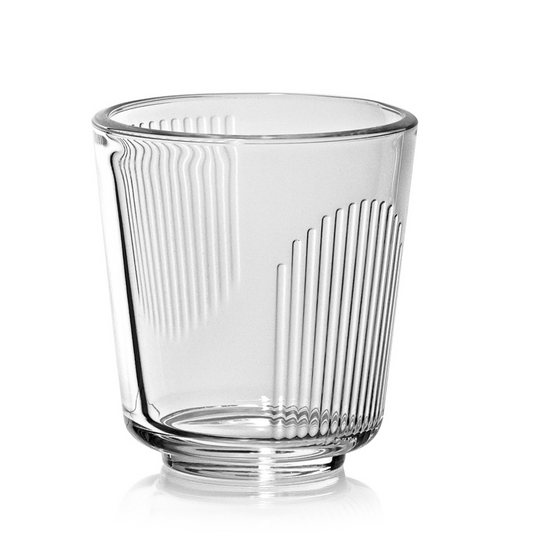 VIDIVI | Italy | Crystal Clear High Brilliance Lead Free Glass | Tumbler - MURANO GRAFFIO | 6 Nos.