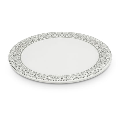 SUPERWARE | Pure Melmaine | Buffet Plate Set 12.5" - MANILA GREY (12.5”) | 6 Nos. | Stain Free, Glazed Finish