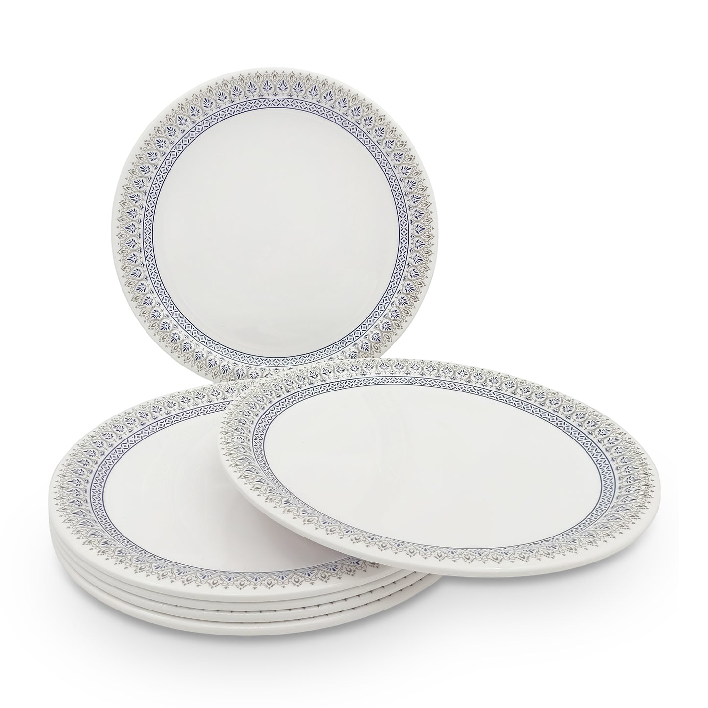 SUPERWARE | Pure Melamine | Buffet Plate Set – NEO  (12.5”) | 6 Nos. | Stain Free, Glazed Finish