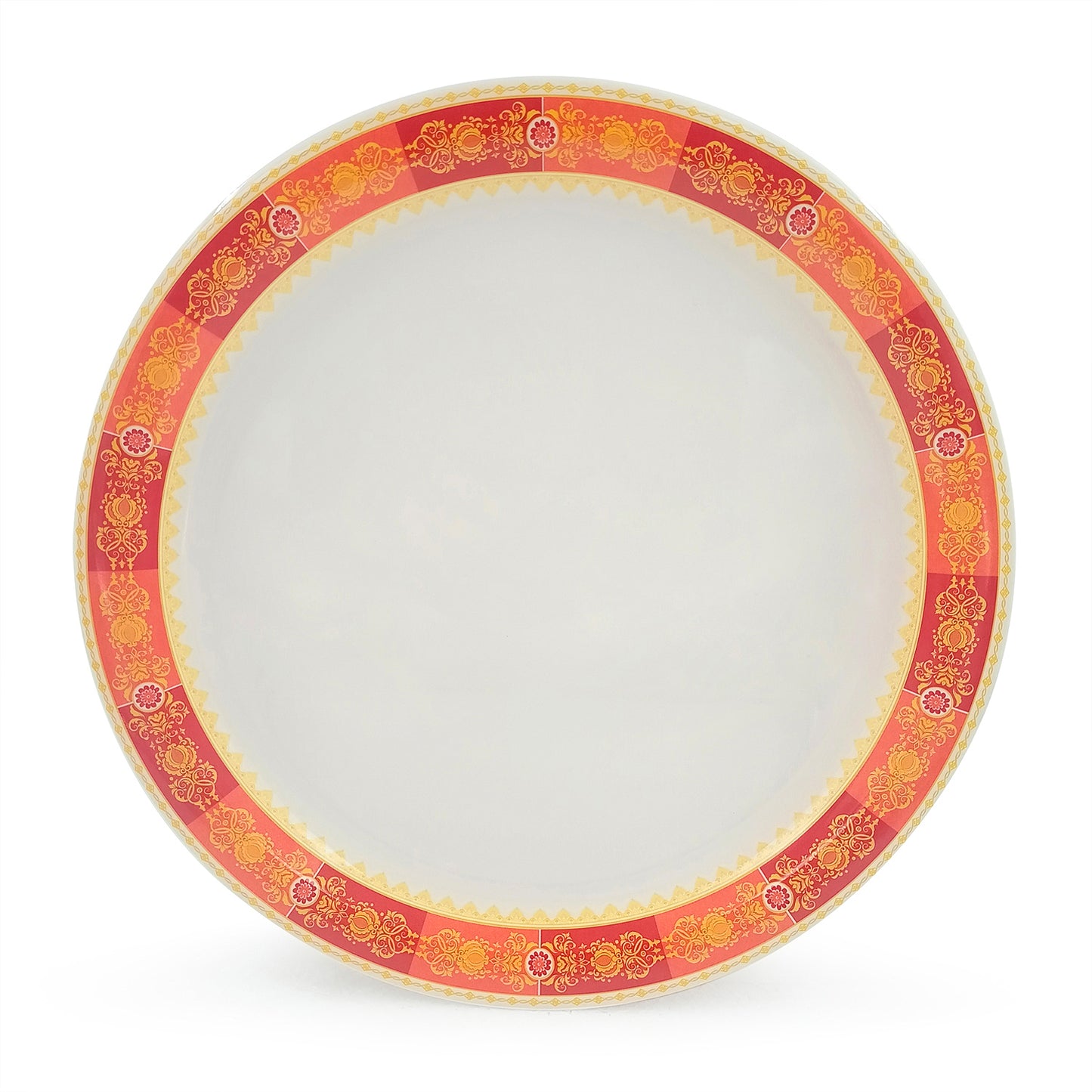 SUPERWARE | Pure Melamine | Dinner Plate Set – Goldhill (11.0") | 6 Nos. | Stain Free, Glazed Finish