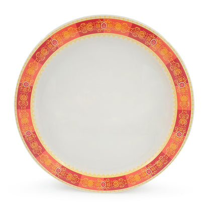 SUPERWARE | Pure Melamine | Dinner Plate Set – Goldhill (11.0") | 6 Nos. | Stain Free, Glazed Finish