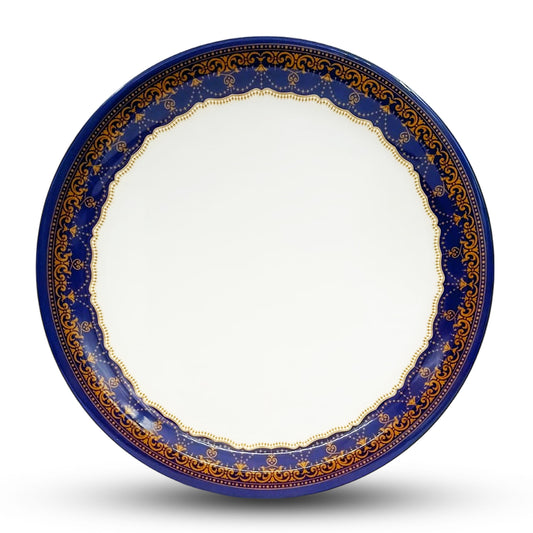 SUPERWARE | Pure Melamine | Buffet Plate Set – Blue Prema (12.5”) | 6 Nos. | Stain Free, Glazed Finish