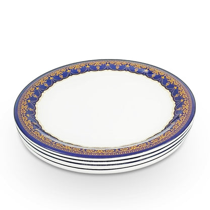 SUPERWARE | Pure Melamine | Buffet Plate Set – Blue Prema (12.5”) | 6 Nos. | Stain Free, Glazed Finish