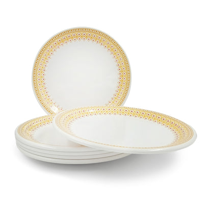 SUPERWARE | Pure Melamine | Small Plate Set - Platinum (7.5") | 6 Nos.| Stain Free, Glazed Finish