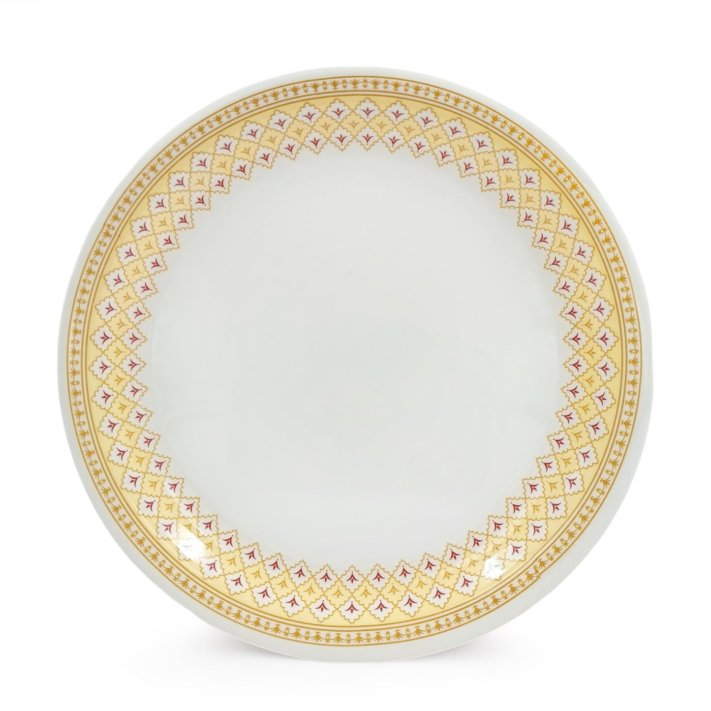 SUPERWARE | Pure Melamine | Dinner Plate Set – Platinum (11.0") | 6 Nos. | Stain Free, Glazed Finish