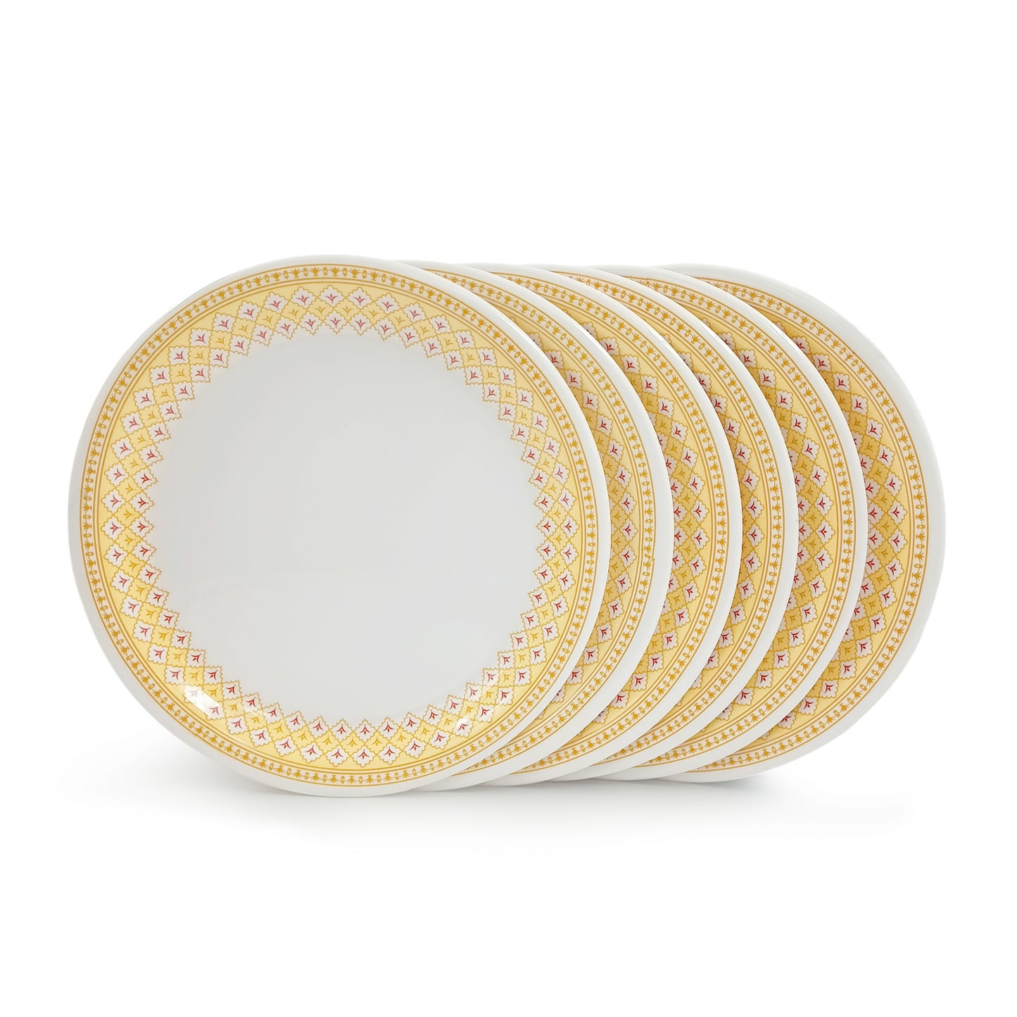 SUPERWARE | Pure Melamine | Dinner Plate Set – Platinum (11.0") | 6 Nos. | Stain Free, Glazed Finish