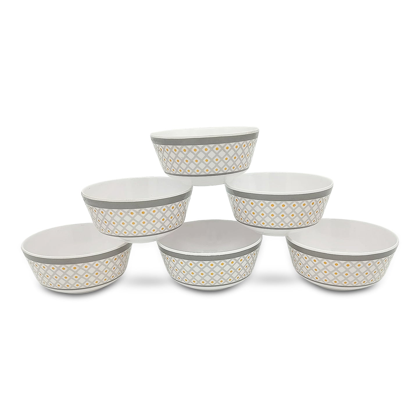 SUPERWARE | Pure Melamine | Katori Set - Pozzi (3.5") | 6 Nos. | Stain Free, Glazed Finish