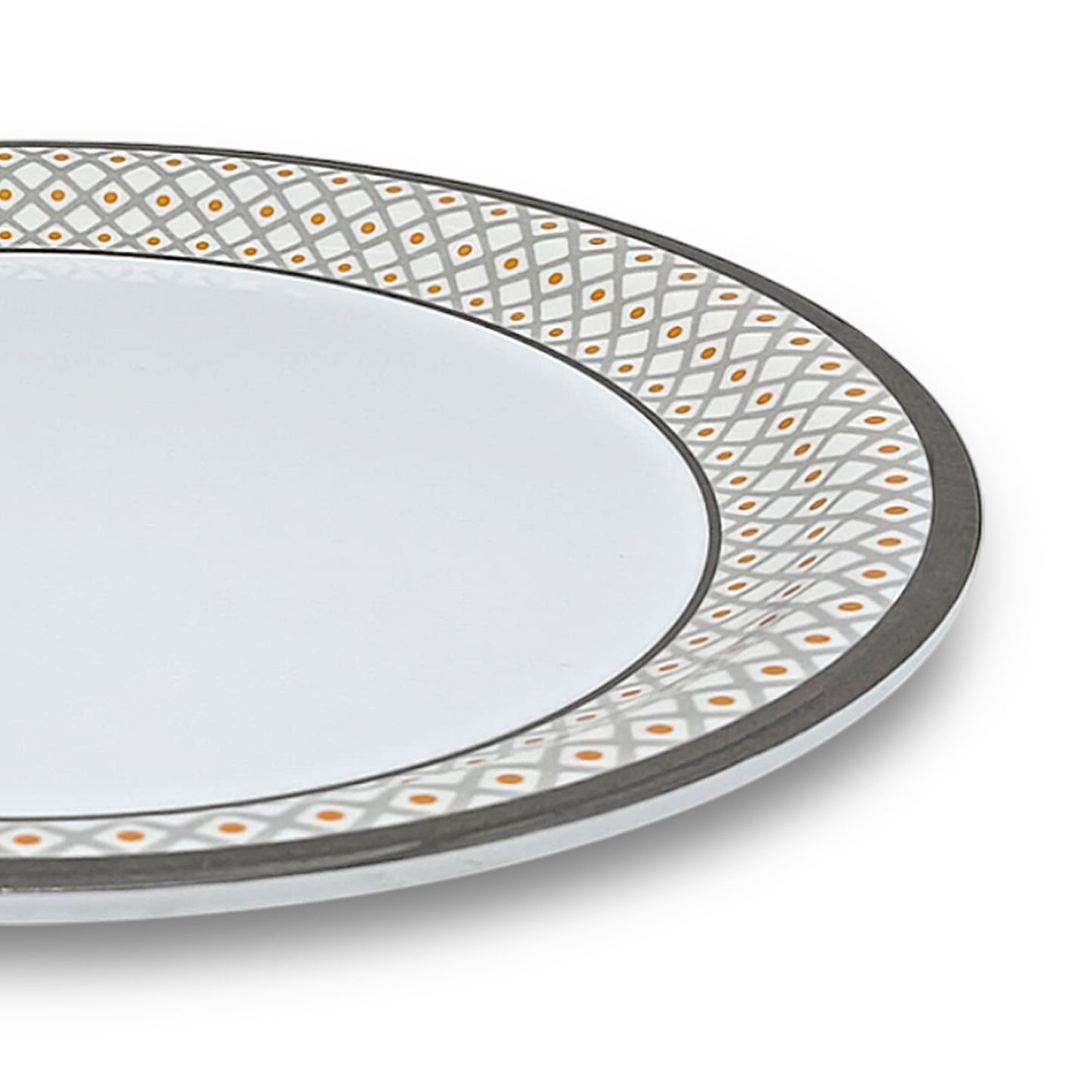 SUPERWARE | Pure Melamine | Dinner Plate Set – Pozzi (11.0") | 6 Nos. | Stain Free, Glazed Finish