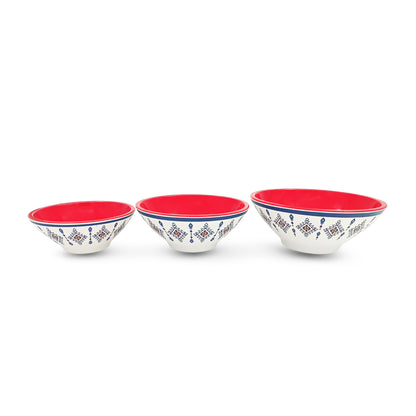 SUPERWARE | Pure Melamine | Mango Bowl - BULGARIA | Set of 3 Pcs. | Stain Free, Glazed Finish