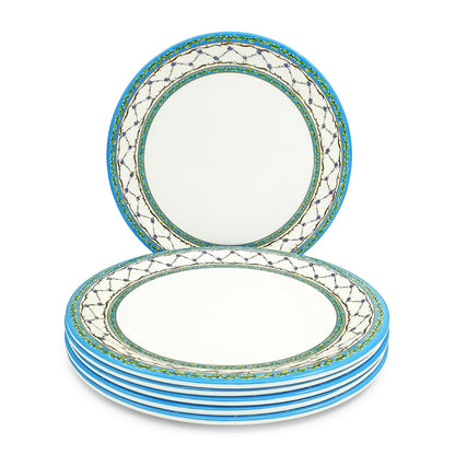 SUPERWARE | Pure Melamine | Buffet Plate Set – Royale (12.5”) | 6 Nos. | Stain Free, Glazed Finish