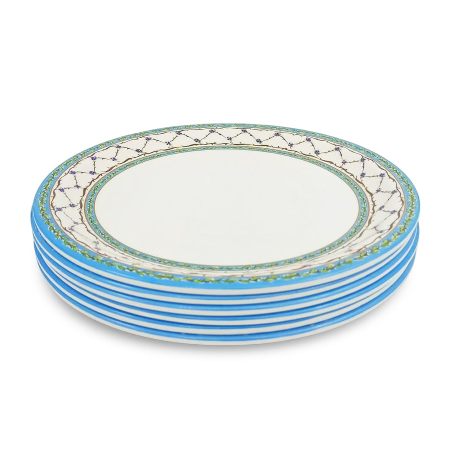 SUPERWARE | Pure Melamine | Buffet Plate Set – Royale (12.5”) | 6 Nos. | Stain Free, Glazed Finish