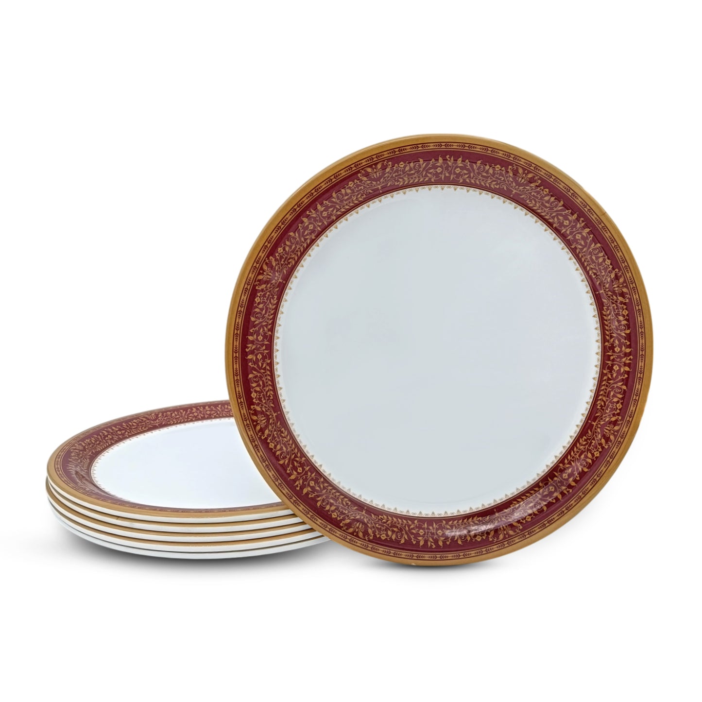 SUPERWARE | Pure Melamine | Dinner Plate Set – Rubin (11.0") | 6 Nos. | Stain Free, Glazed Finish