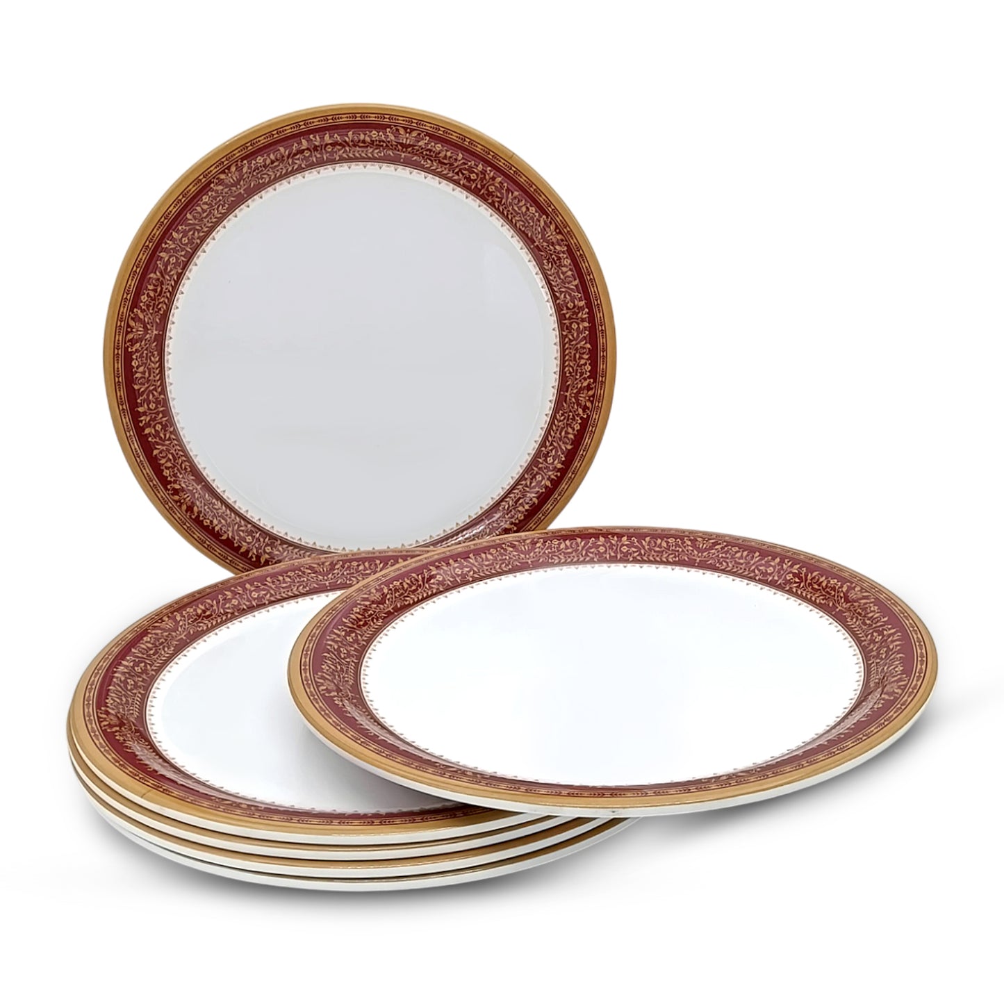 SUPERWARE | Pure melamine | Small Plate Set - Rubin (7.5") | 6 Nos. | Stain Free, Glazed Finish