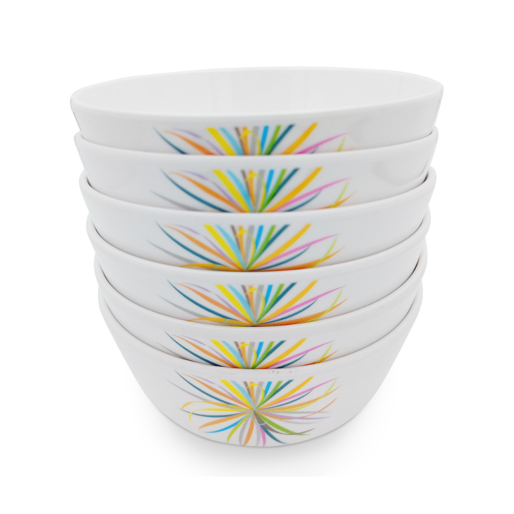 SUPERWARE | Pure Melamine | Katori Set - CELEBRATION (3.5") | 6 Nos.| Stain Free, Glazed Finish