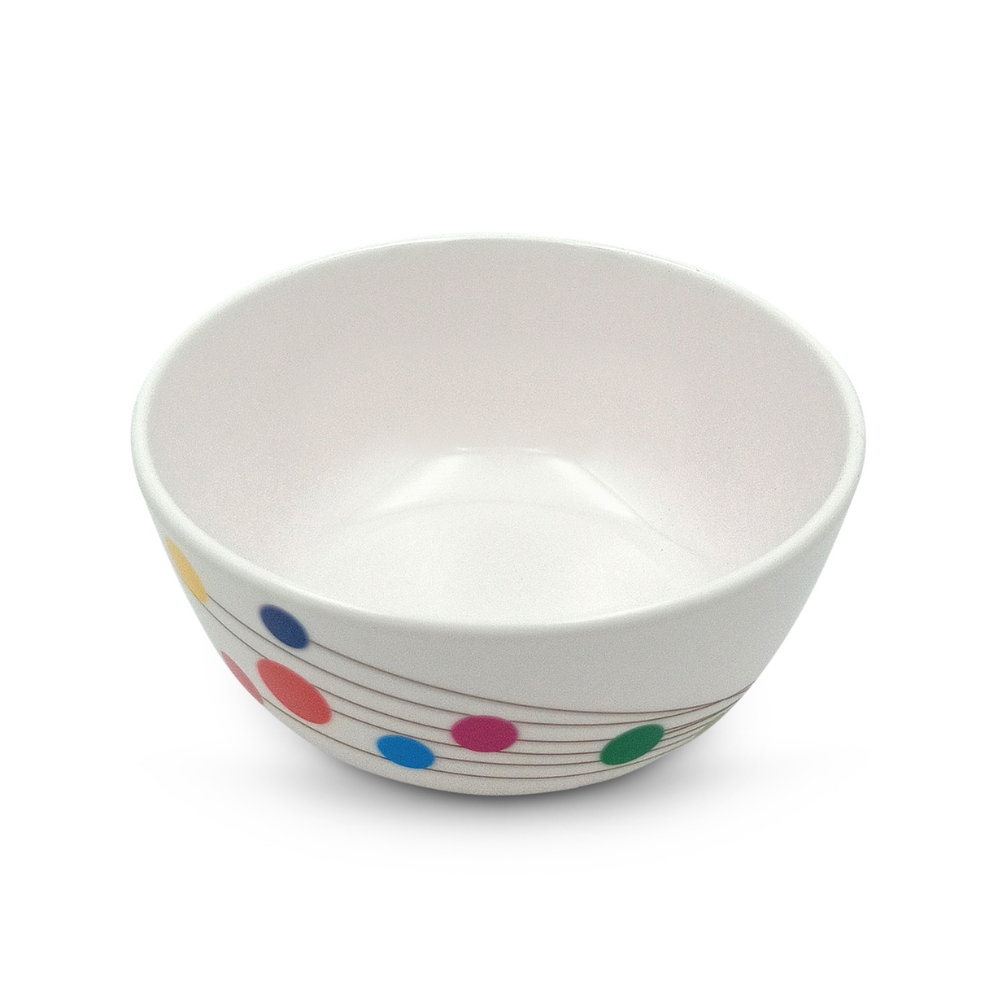 SUPERWARE | Pure Melamine | Katori Set - COLOUR BUBBLES (3.5") | 6 Nos. | Stain Free, Glazed Finish