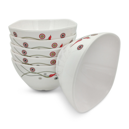 SUPERWARE, Bowl Set - FLAMINGO FLOWER | 6 Nos.