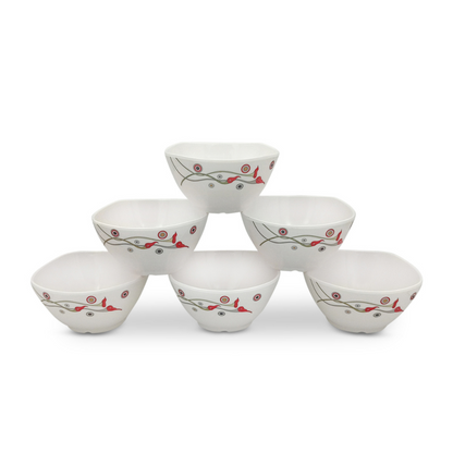 SUPERWARE, Bowl Set - FLAMINGO FLOWER | 6 Nos.