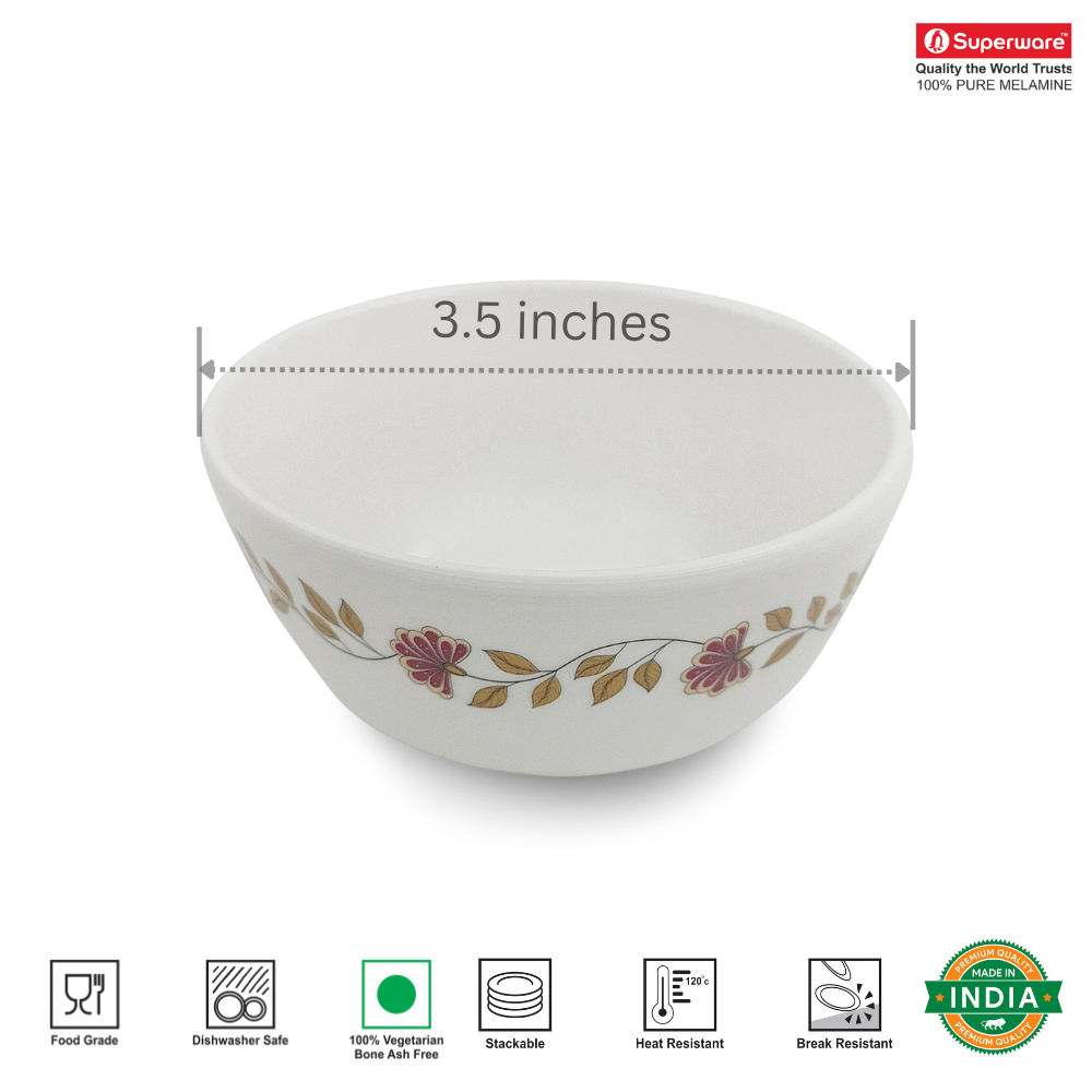 SUPERWARE, Bowl Set - GARDEN FLOWER | 6 Nos.