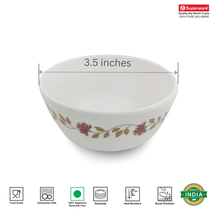 SUPERWARE, Bowl Set - GARDEN FLOWER | 6 Nos.