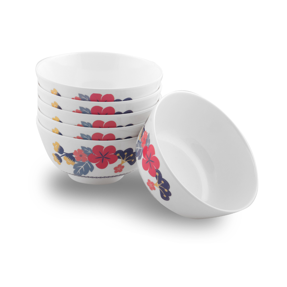 SUPERWARE, Bowl Set - HIBISCUS | 6 Nos.